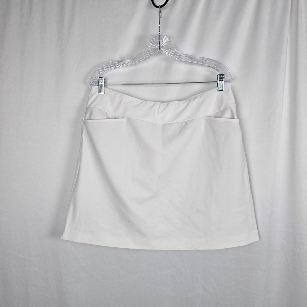 Tail Athletic Skort Women's 14 White Mini Stretch Pockets Golf